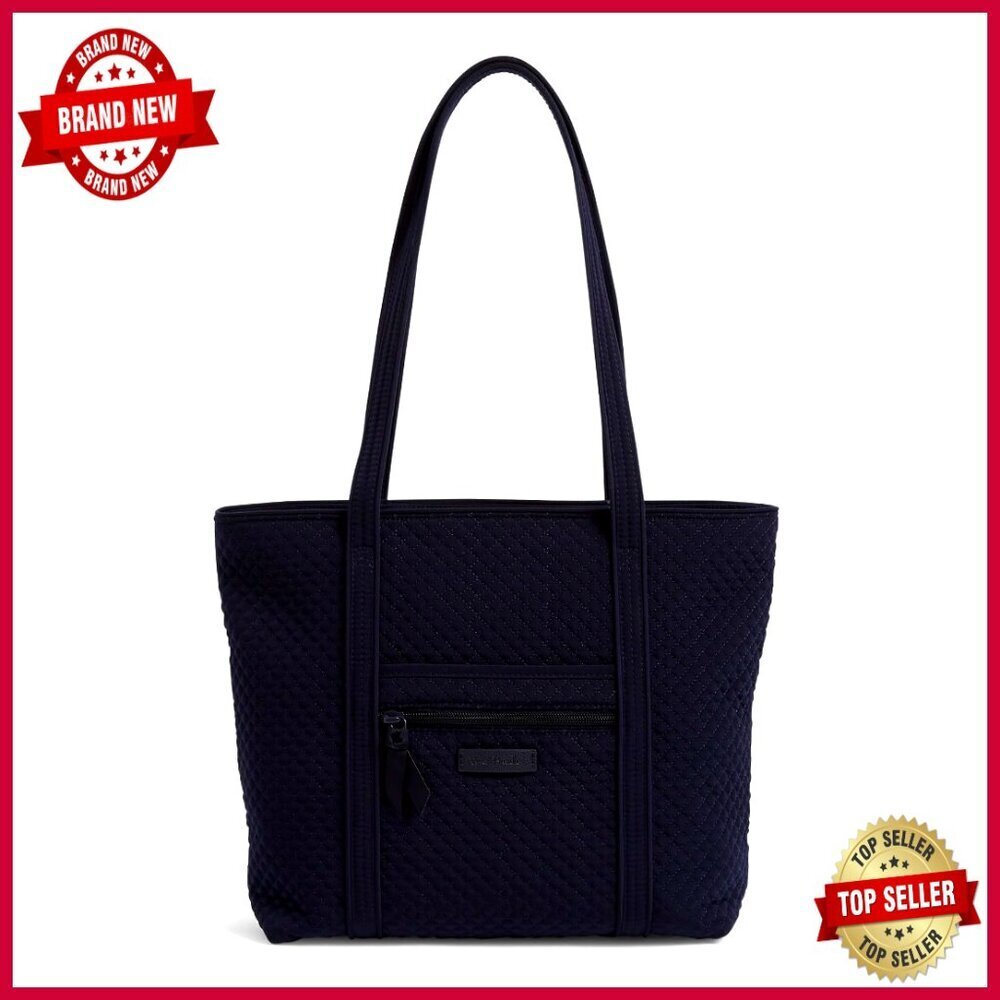 Microfiber Tote Bag with 8 Pockets, Lightweight Polyester, 12x11x5 Inches